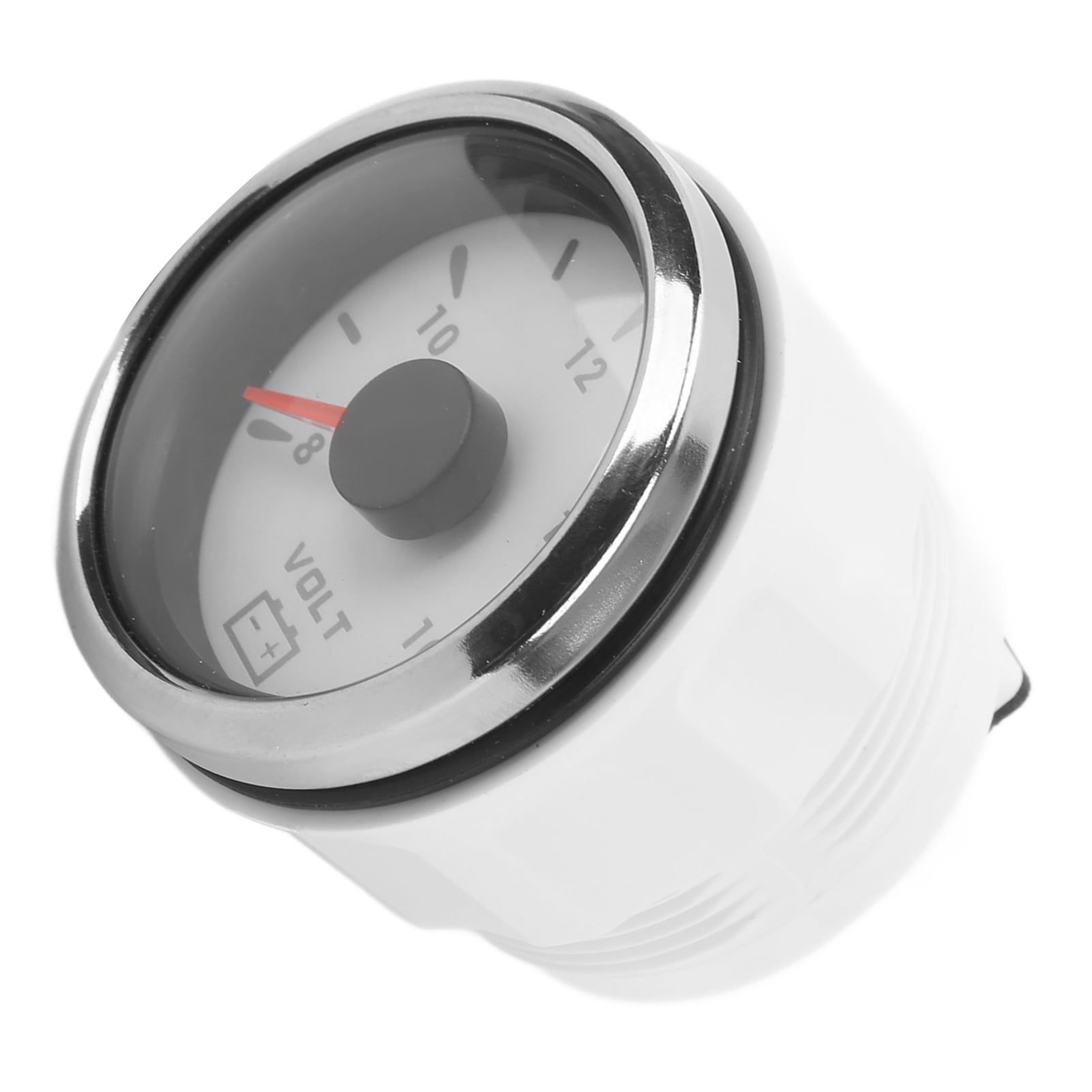 Marine Voltage Gauge, Boat Voltmeter 7 Colors Backlight For Yachts For