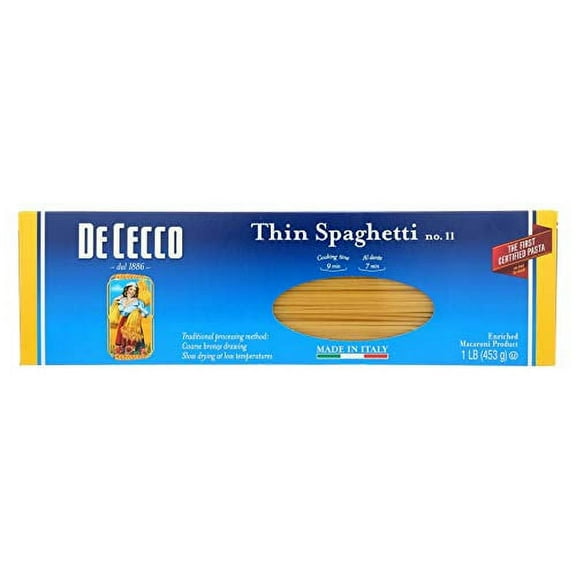 20 PACKS : De Cecco Pasta, Spaghetti, 16 Ounce