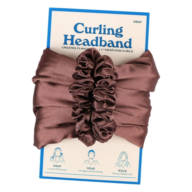 Rizador Flexible Sin Calor, Rizador de Pelo Largo Y Mediano, Banda para Dormir, Diadema DIY, Rizador de Pelo para Mujeres, Rizadores de Pelo Perezosos - Café Sunnimix Barras de curling