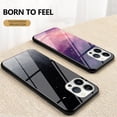 thumbnail image 3 of Nalacover For iPhone 14 Pro Max Fit Slim Case,Stylish Galaxy Pattern Design Luxury Tempered Glass Back Case Anti-scratch Side with TPU Bumper Shockproof Camera Lens Protective Cover.E, 3 of 8