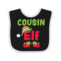 Inktastic Christmas Cousin Elf Boys or Girls Baby Bib