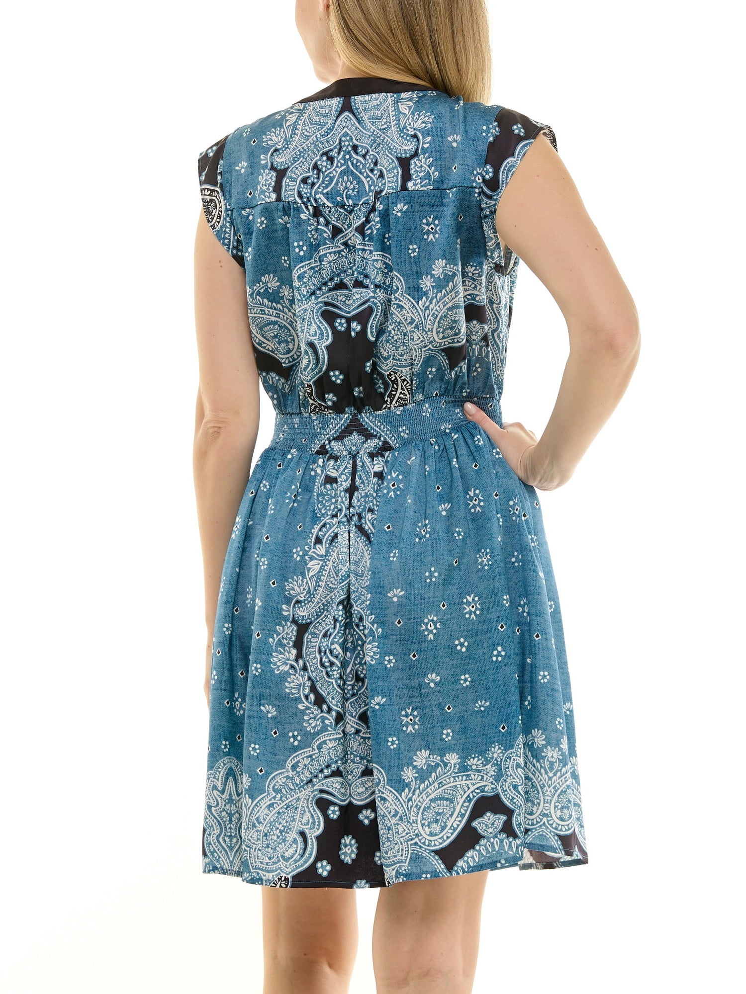 Nanette Lepore Sleeveless Mirror Print Mini Dress