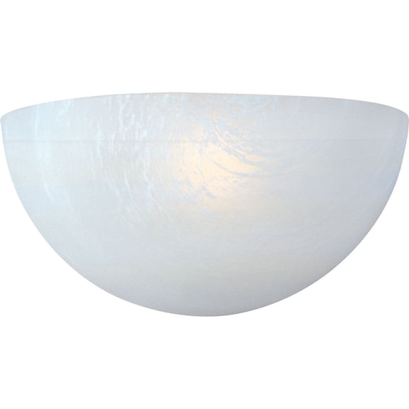 20585MRWT Maxim Lighting Essentials-1 Light Wall Sconce in Transitional style-10.5 Inches wide by 5.5 inches high-White Finish-Marble Glass Color