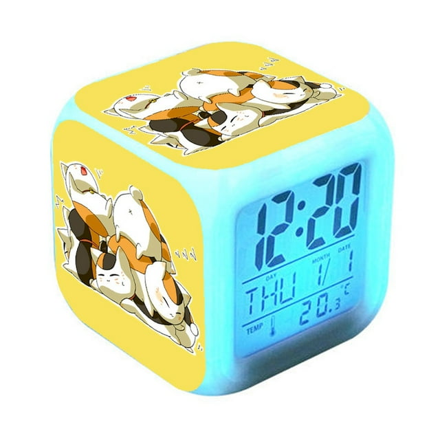 Reloj digital LED Natsume's Book Square con despertador