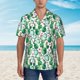 thumbnail image 2 of Balery Cactus Plants Camisas hawaianas de manga corta para hombre, camisas playeras de corte holgado, camisas de vacaciones con botones,Small, 2 of 7