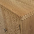 thumbnail image 4 of GDF Studio 59" Vintage Brown Accent Cabinet, 4-Door Carved Wood Buffet Media Console, Living Room, Natural, 4 of 10