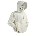 thumbnail image 2 of Zivyakyro Sport Wind Breaker Jackets Mens Long Sleeve Rain Lightweight Zip up Jacket Loose Plain Hooded Sun Protection Beige M, 2 of 10