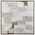 thumbnail image 1 of Bouclair Beige Paper Cut Outs Framed Art 35 X 89 in (89 X 35 cm), 1 of 3