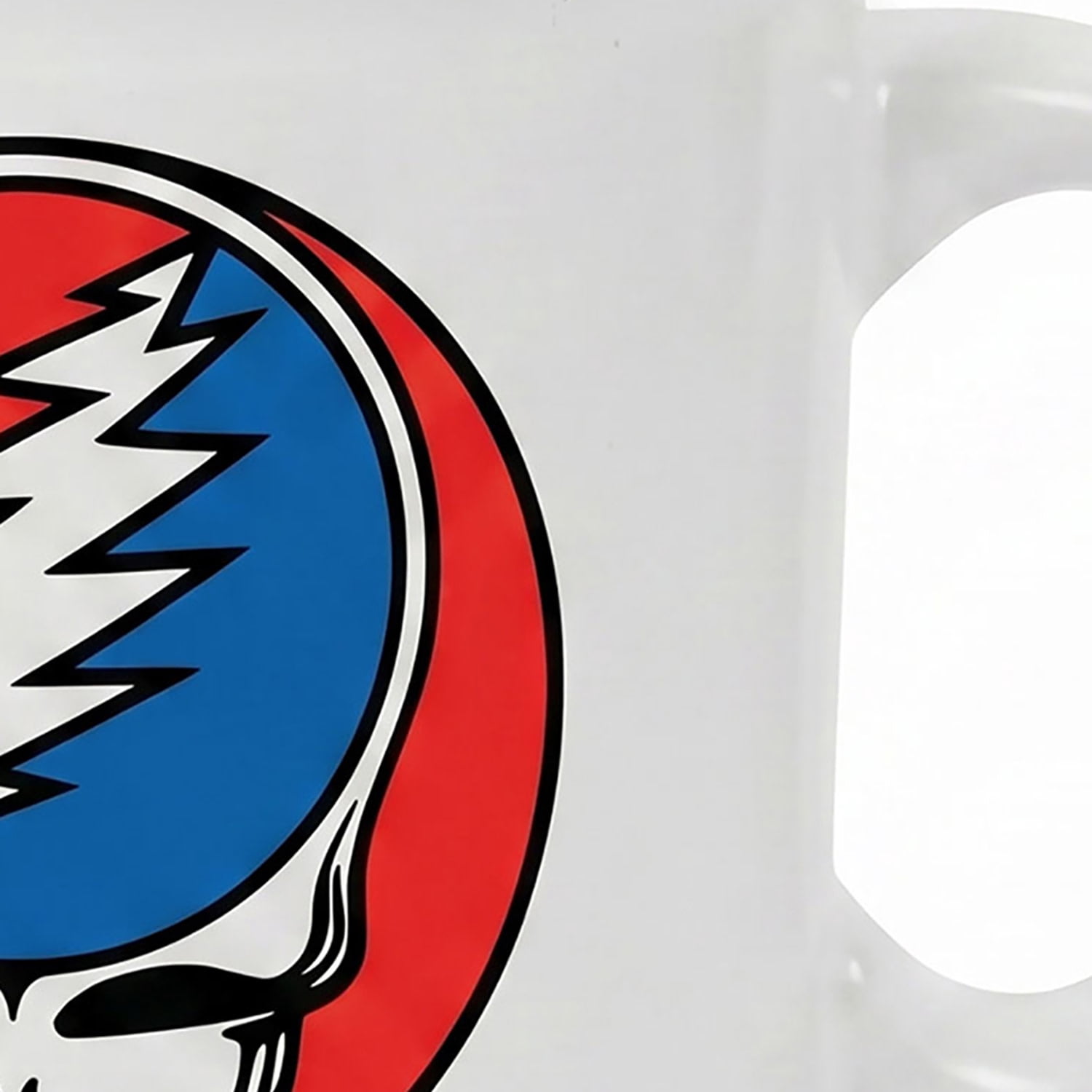 Pyramid America: Grateful Dead Skull Logo - 20oz Ceramic Camper Mug - Coffee & Tea Cup, Microwave-Dishwasher Safe, Rock Band Fan Collectible, Licensed
