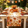 thumbnail image 4 of Fall Table Runner 13x72 Inch Home Party Decor, Maple Leaf Ghost Pumpkin Autumn Harvest Seasonal Table Runner for Farmhouse Indoor Home Party Halloween Decor, 4 of 6