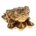 thumbnail image 1 of Vintage dinero fortuna rana dinero sapo estatua coleccionable S Gloria Adornos de sapo Feng Shui, 1 of 9
