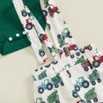 thumbnail image 5 of My First Christmas Baby Boy Outfits Long Sleeve Romper +Suspender Pants Overalls +Hats Set Newborn Fall Winter Holiday Clothes, 5 of 8