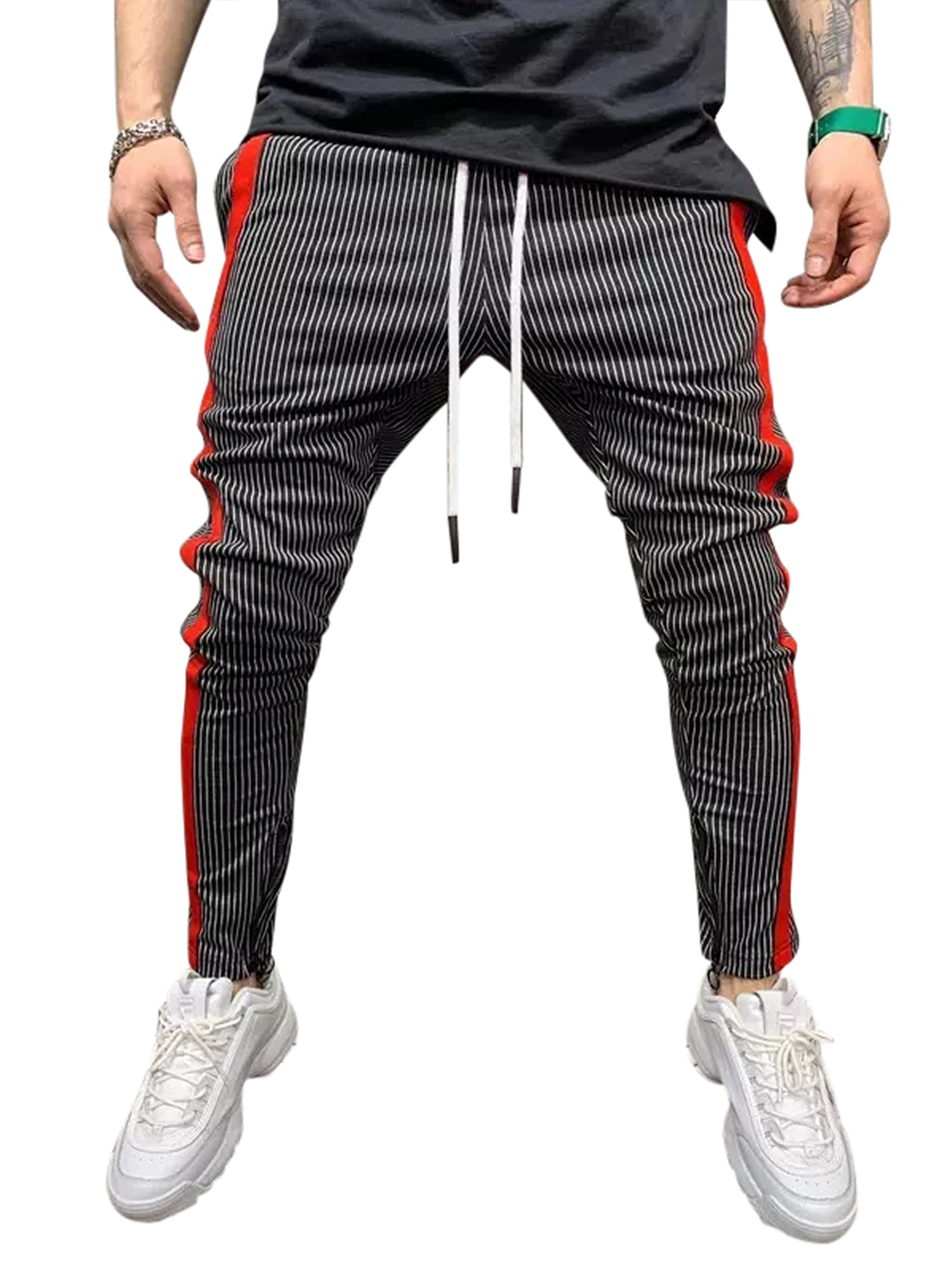 Mens Tracksuit Bottoms Pant Mesh Lining Gym Jogging Jogger Sweat Outdoor Trouser