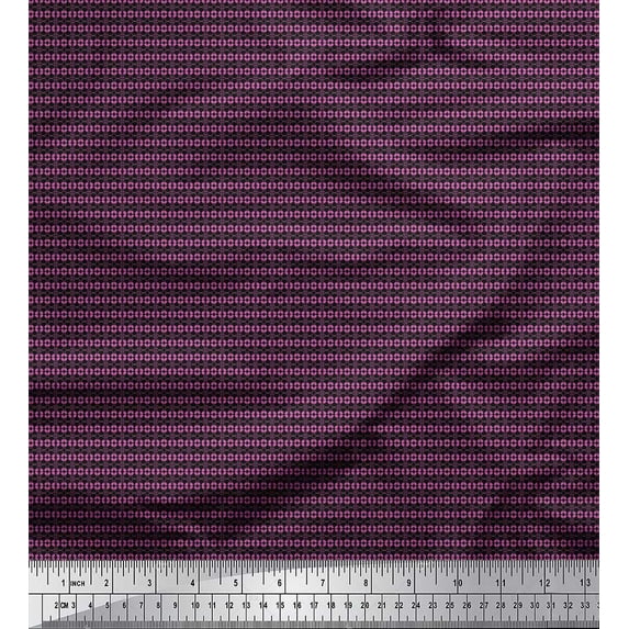 Soimoi Cotton Duck Fabric Headphone Shirting Print Fabric by The Yard 42 Inch Wide