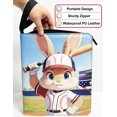 thumbnail image 4 of Carpeta para cartas BPQWLF de 900 bolsillos, cuero PU, béisbol conejo, 4 of 6