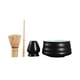 thumbnail image 1 of Conjunto de batidores Matcha de 4 unidades, batidor de bambú y soporte para cuchara, accesorios para preparar té con cucharadita japonesa negro, 1 of 9