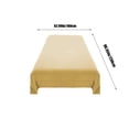 thumbnail image 3 of Velvet Flannel Sheet Set, Staron 2026 Soft Warm Anti-Static Fleece Sheets, Premium Polyester Fuzzy Velvet Bedding Set Machine Washable Quick Dry, Yellow, 3 of 6