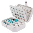 thumbnail image 5 of Preciosa caja de joyería de viaje con aspecto elegante, organizador espacioso y de gran capacidad para mujeres a la moda, 5 of 5