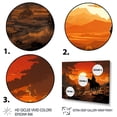 thumbnail image 3 of Designart "Wild West Sunset with Cowboy II" People Framed Wall Art Decor - Mid-Century Black Cowboys Entryway Framed Wall Art Print, 3 of 6