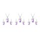 thumbnail image 3 of Qarigey Conjunto de aretes de gancho para collar, aniversario estético, cumpleaños, boda, joyería nupcial, regalo personalizado para hija, púrpura Type1 NO1 Qarigey CBP224327, 3 of 6