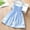 Blue, variant on TAIAOJING Baby Toddler Girls Dress Summer Girls Sleeveless dress Plaid Floral Princess Dress Kids Sundress 18-24 Months