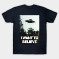 thumbnail image 3 of I Want To Believe T-Shirt Sizes S-5Xl GooGate, 3 of 5