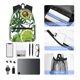 thumbnail image 4 of Disketp Watercolor Green Tropical Mochila Ligera Clásica con Múltiples Bolsillos, Mochila Casual para Hombre y Mujer, Ideal para Escuela, Trabajo y Viajes, 4 of 6