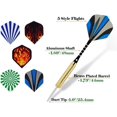 thumbnail image 4 of Jinsinto 15 Pack Steel Tip Darts, Metal Tip Set with Aluminum Shafts, Rubber O'Rings and Extra Dart Sharpener, 4 of 5