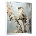 thumbnail image 2 of Designart "Minimalist Taupe Avian On Limb" Animals Bird Floater Framed Wall Art Prints, 2 of 5
