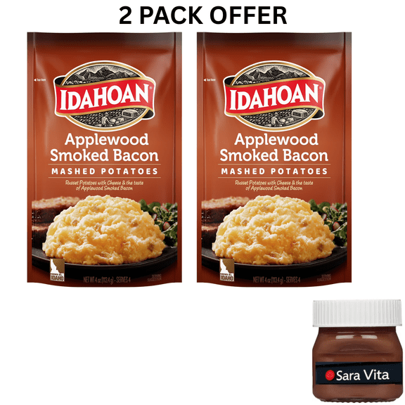 Idahoan Applewood Smoked Bacon Mashed Potatoes Side Dish, 4 oz