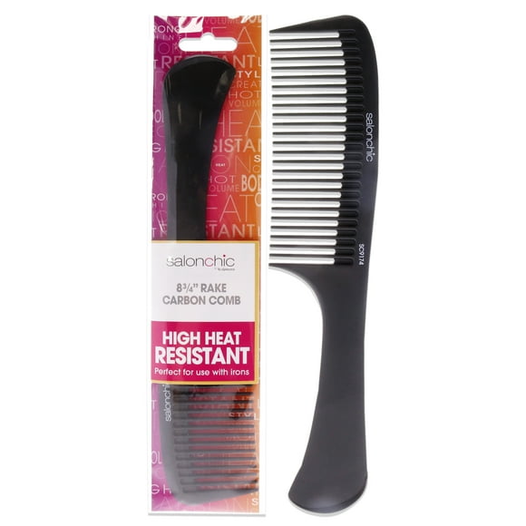 Peigne de Râteau en Carbone 8.75 par SalonChic pour Unisexe - 1 Peigne de Pc