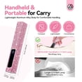 thumbnail image 3 of SAVILAND Glitter U V Light for Gel Nails: 12W LCD Screen Handheld U V Nail Lamp 8X-Faster Cure LED Lamp Visible Timer Touch Screen Gel Nails Lamp Cordless Nail Dryer, 3 of 8