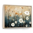 thumbnail image 2 of Designart "Coral Dandelion Floral Euphony I" Floral Floater Framed Wall Art Print, 2 of 7