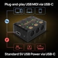 thumbnail image 2 of CME U6MIDI Pro - MIDI Interface with Router, Mapper, and Filter - Plug-and-play USB MIDI for computers - Standalone 3-in-3-out MI, 2 of 9