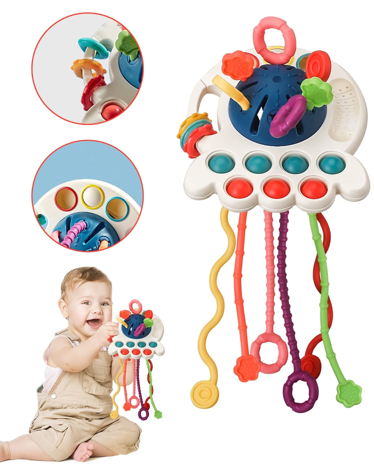 Toddler Toys Sensor Toys Montsori Toys is applicable to pushpull toys for infants aged 6 to 12