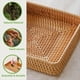 thumbnail image 4 of Bandeja para Servir de Ratán, Cesta de Almacenamiento de Mimbre con Bandeja Tejida Cuadrada, Cestas de Mimbre Cuadradas para Organizar, Cestas de Mimbre para Servir, 4 of 6