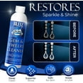 thumbnail image 6 of Blitz Gem & Jewelry Cleaner Liquid Concentrate, Safe for Gold, Silver & Platinum, 8 oz, 2 ct, 6 of 7