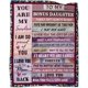 thumbnail image 1 of LHSHID Bonus Daughter Gifts Bonus Daughter Blanket Step Daughter Birthday Gifts from Stepmom Stepdad Mothers Day for Stepdaughter Throw Blankets 40"x50", 1 of 6