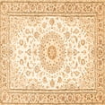 thumbnail image 1 of Ahgly Company Indoor Square Medallion Orange Traditional Area Rugs, 6' Square, 1 of 1
