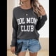 thumbnail image 4 of Camisetas Geniales para Mamá para Mujer, Sudadera de Larga con Estampado de Letras de Otoño para Mamá, Suéter Informal de Cuello Redondo Gris M, 4 of 7