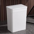 thumbnail image 2 of MOVTOTOP Press Type Waste Paper Bin Slim Garbage Container Bin Bedroom Garbage Can (L), 2 of 7