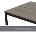 thumbnail image 6 of GRANDPATIO Outdoor Sectional Sofa Set, All-Weather Aluminum Frame Conversation Set with Cushion & Woodgrain Built-in Side Coffee Table, 4-Piece Modern Furniture Set for Poolside, Backyard, Deck, 6 of 9