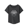 thumbnail image 2 of Camiseta para mujer Camiseta básica Recuerdo Camisa de cuello redondo simple para uso diario en la playa S, 2 of 7