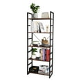 thumbnail image 5 of uhomepro 5 Shelf Industrial Bookshelf and Bookcase, Open Vintage Bookcase with Metal Frame, Rustic Book Shelf for Kids, Durable Storage Display Shelving Unit for Living Room Home Office Dorm, Q13519, 5 of 9
