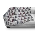 thumbnail image 3 of Grunge Soft Flannel Fleece Throw Blanket, Egyptian Pyramids Modern Triangles with Murky Effects New Graphic Print, Cozy Plush for Indoor and Outdoor Use, 50" x 70", Multicolor, by Ambesonne, 3 of 6