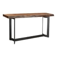 thumbnail image 4 of Bent Console Table Smoked-Color:Brown,Material:Solid Acacia wood, 4 of 6