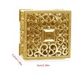 thumbnail image 4 of Unatoiry Boîte Cadeau Hexagonale Carrée en Plastique pour Mariage Apparence Exquise Boîtes à Bonbons Adorables pour Chocolat Collations Carré Or, 4 of 6