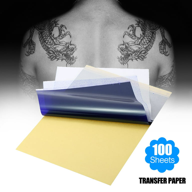100pcs Tattoo Transfer Paper A4 Size Tattoo Stencil Transfer Paper for  Tattooists