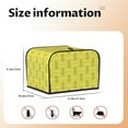 thumbnail image 3 of Cauagu Gold Pineapple for 4 Slice Toaster Cover (11.4''×7.9''×7.5'') Bread Machine Cover Toaster Protector Kitchen Appliance Dust Cover, 3 of 7