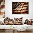 thumbnail image 4 of Designart American Flag - Contemporary Throw Pillow - 18x18, 4 of 5